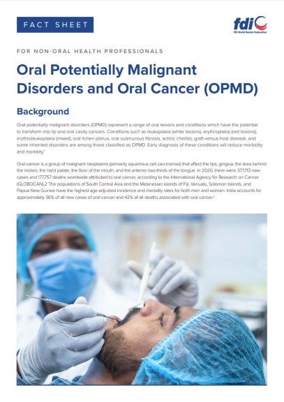 factsheet oral cancer